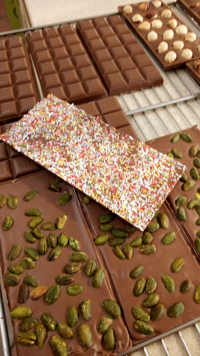 Tablette de chocolat faite maison 100grs lait ou noir