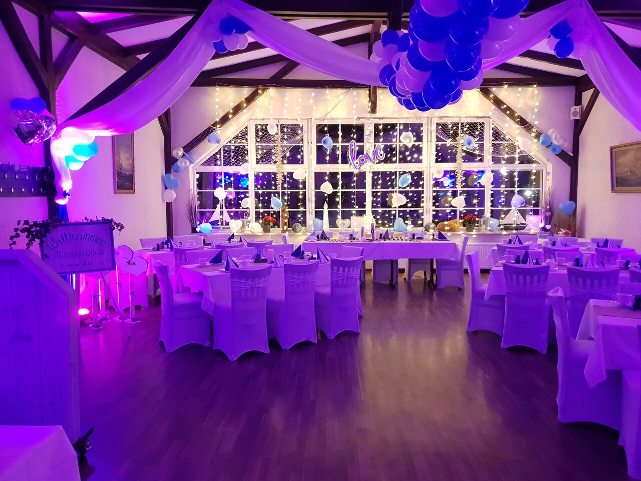 Unser Veranstaltungsraum , wir dekorieren nach Ihren wünschen und Vorstellungen