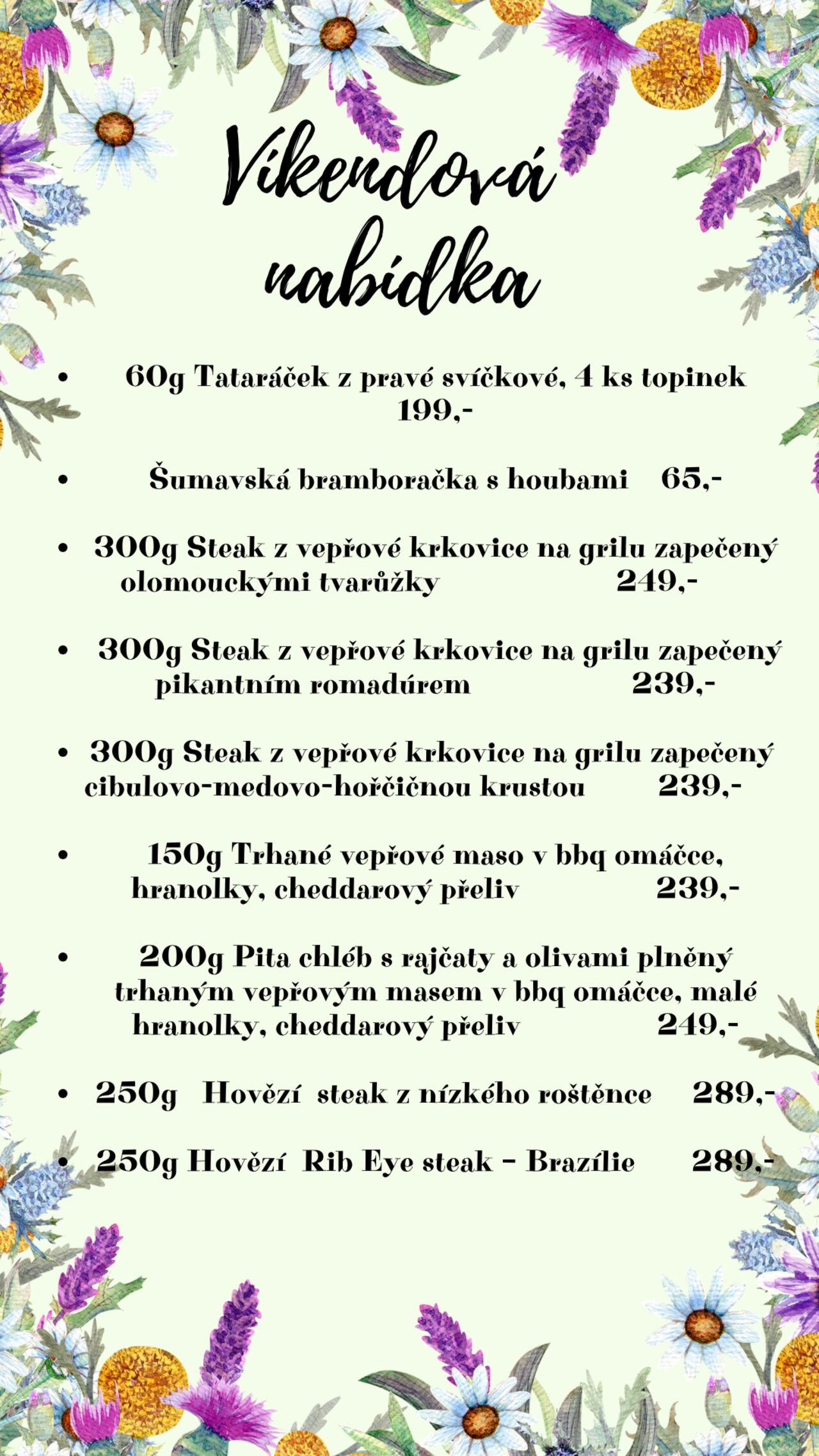 Víkendová nabídka