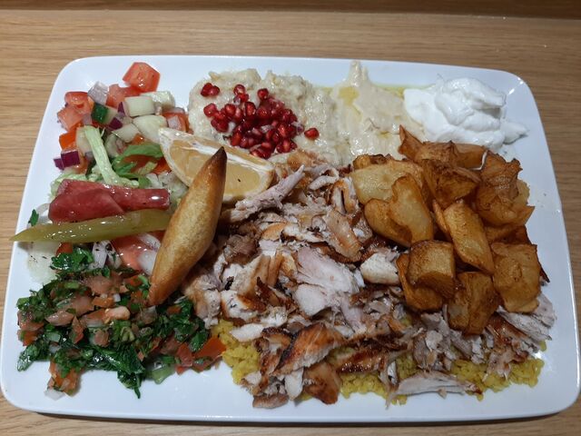 CHAWARMA LIBANAIS
émincé de poulet mariné