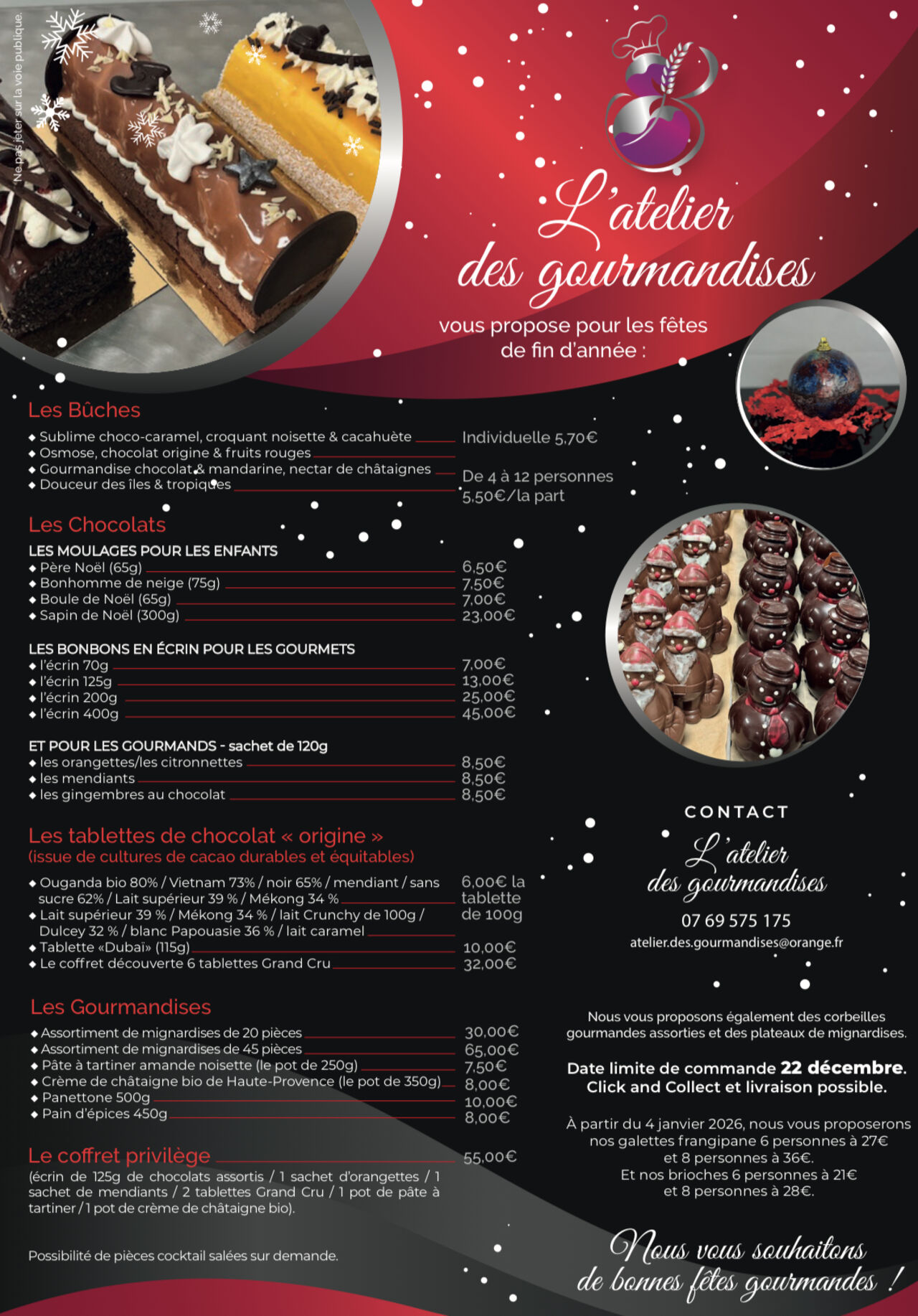 Les gourmandises de fin d’année