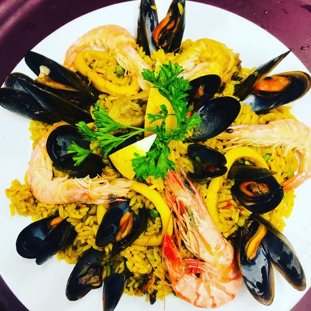 La paella du gourmet