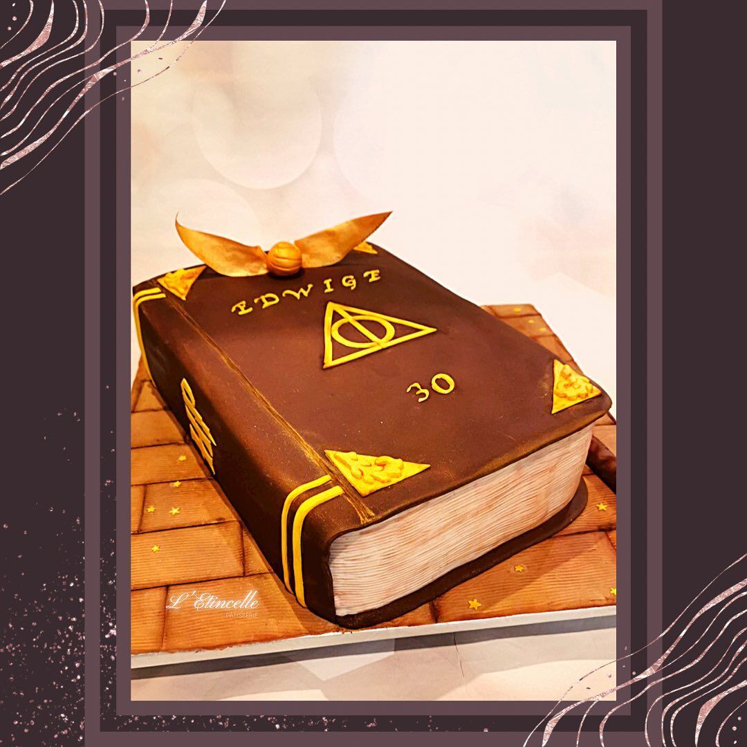 Gâteau Livre ancien Harry Potter