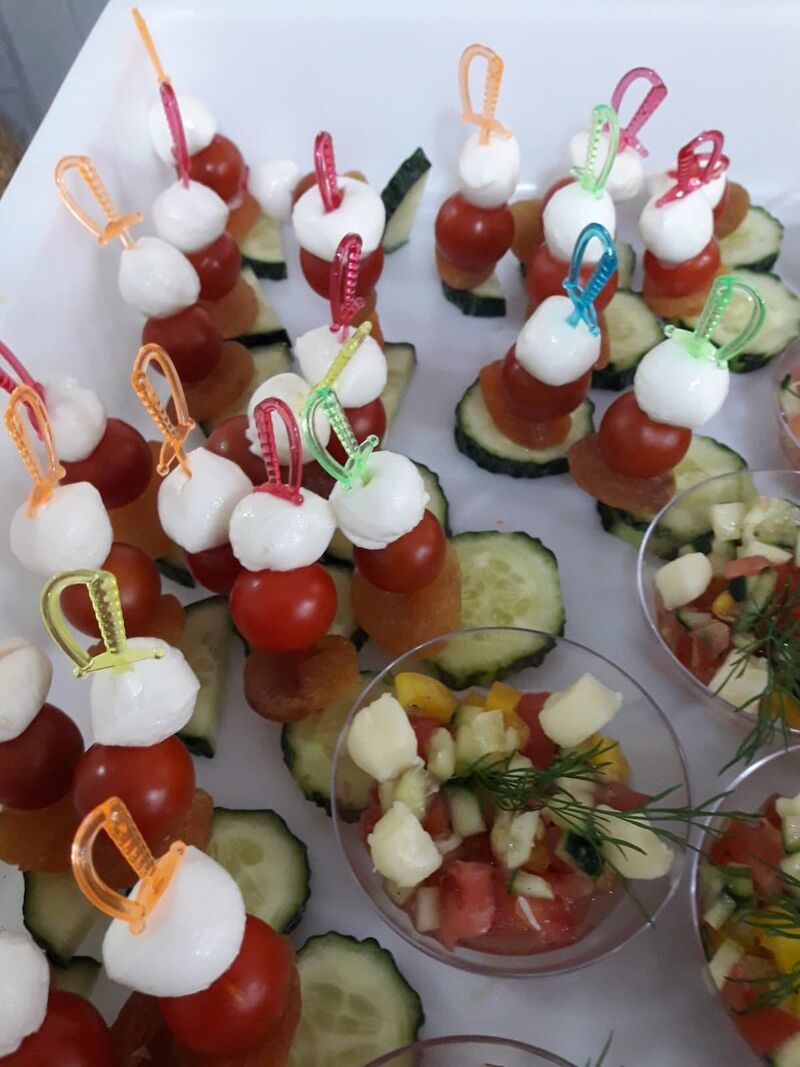 Brochettes tomates mozzas 
