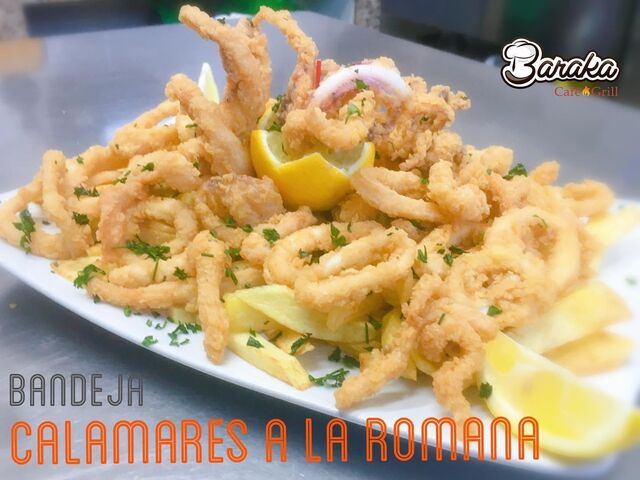 Bandeja de calamares, uno de los platos más buscados en el Puerto de la Cruz.