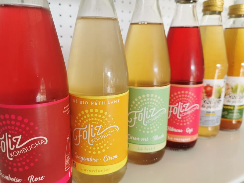 Foliz Kombucha, des thés fermentés naturellement pétillants très peu sucrés, fabriqués à Auch : un régal !
