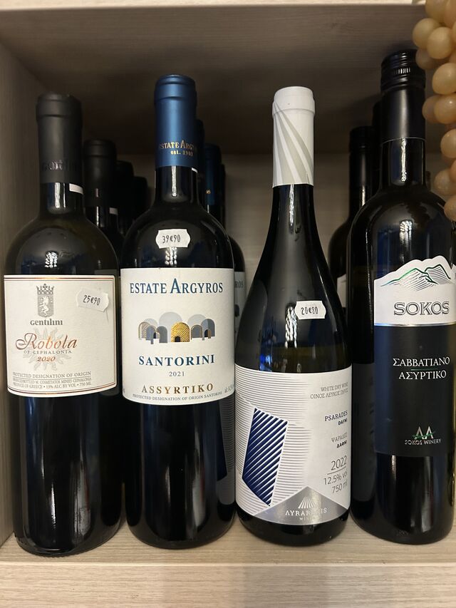 Vins Assyrtiko et bien d’autres 