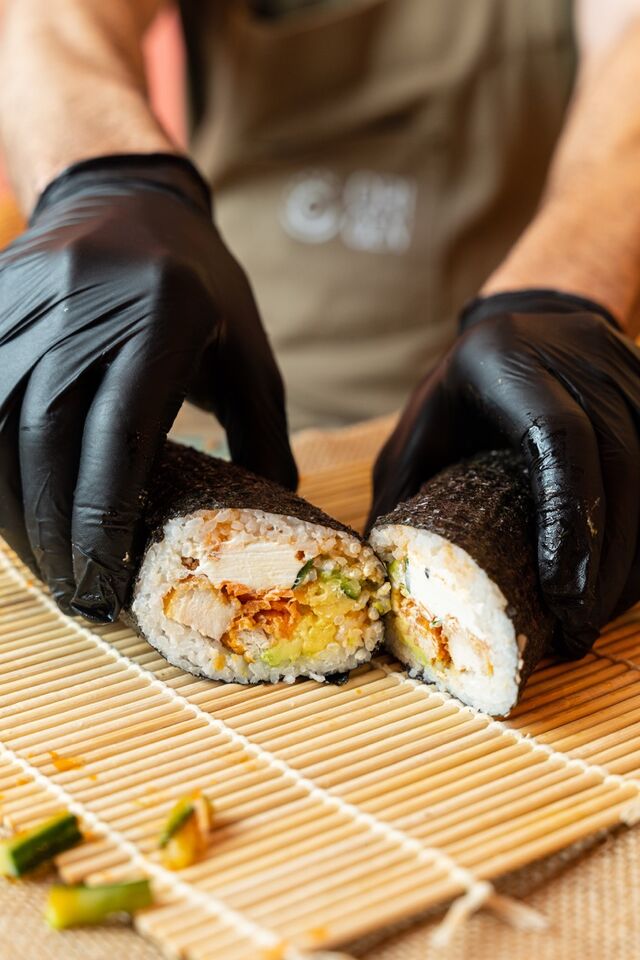Sushirrito de pollo crunchy
