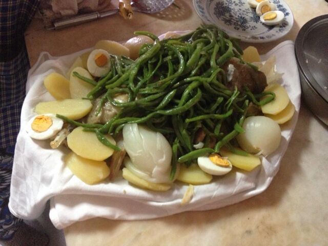 CARAS DE BACALHAU COZIDAS