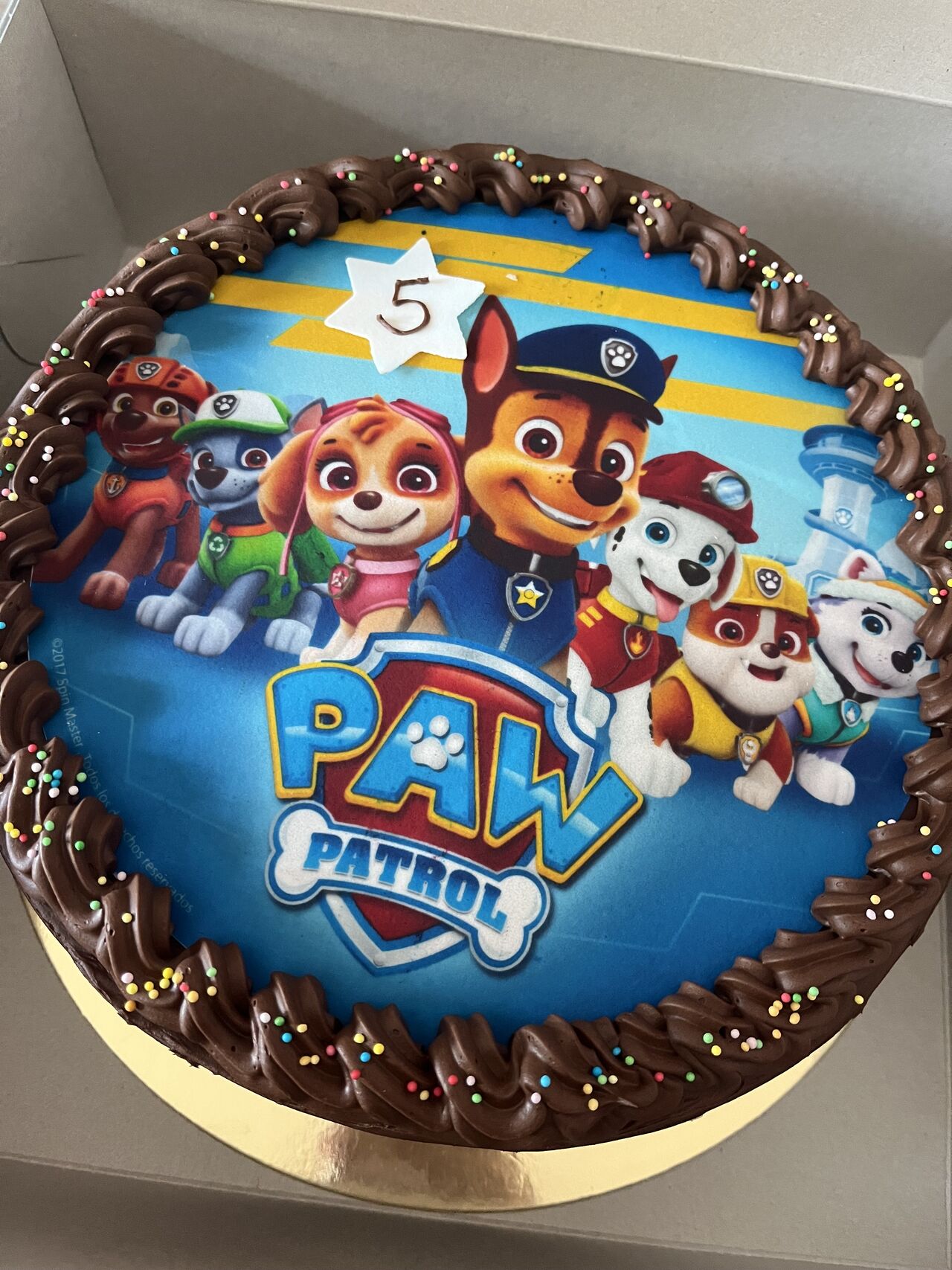 Tlapková patrola-čokoládový krémový