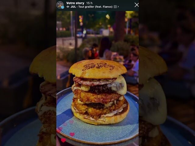 Tower burger Raclette-poivre