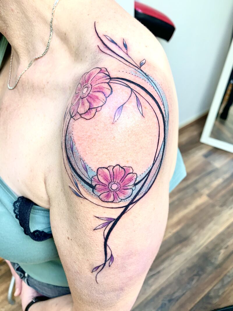 Bloemenspiraal - voor Hinke