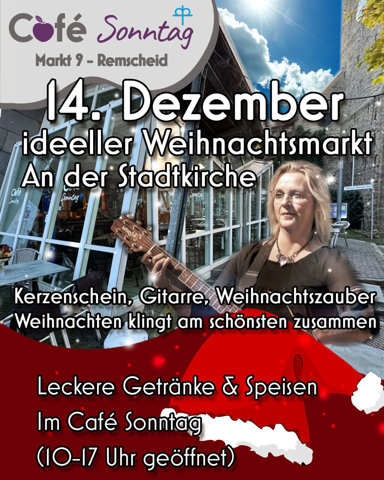 Weihnachtlicher Stimmung am dritten Advent im Café. Sonntag!