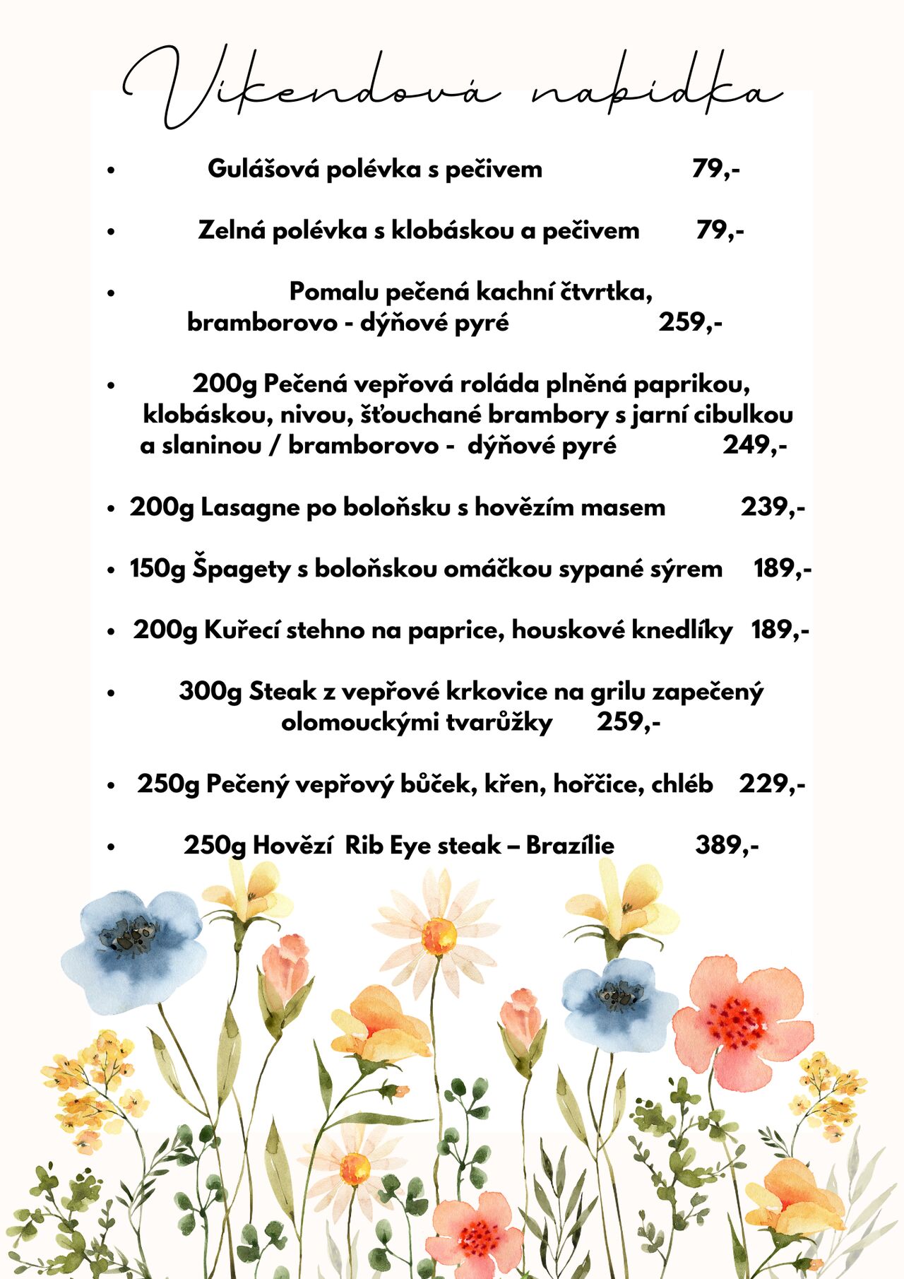 Víkendová nabídka