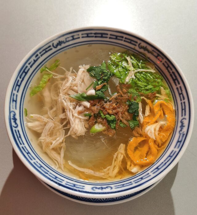 Soupe vermicelles au poulet
