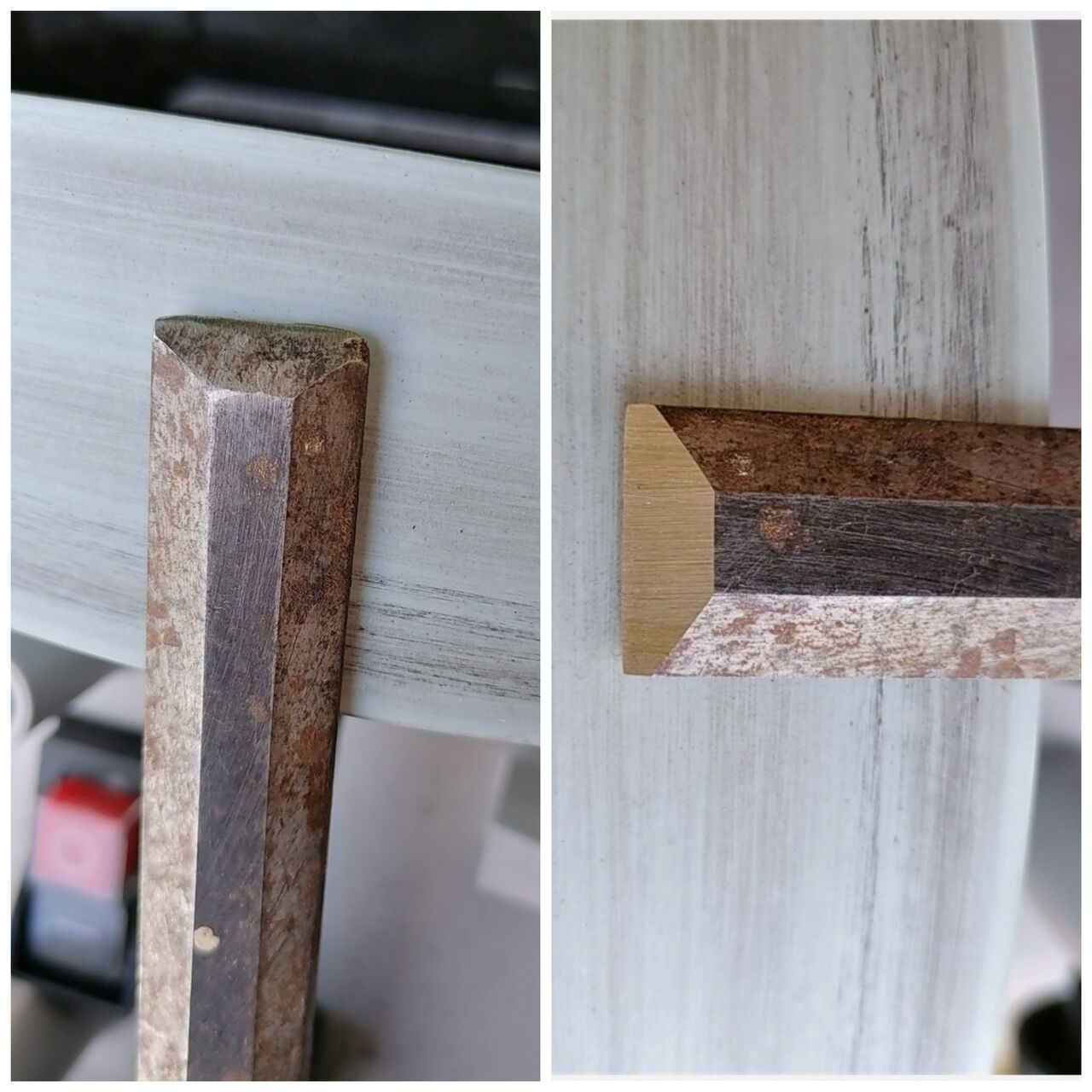 Ciseaux à bois !? AVANT. APRÈS 