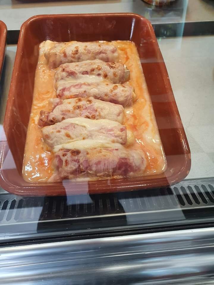 Endivias envueltas de Jamón de York gratinadas