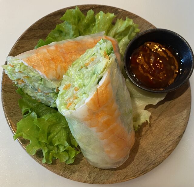 Rouleaux de printemps crevé ebi, avocat 