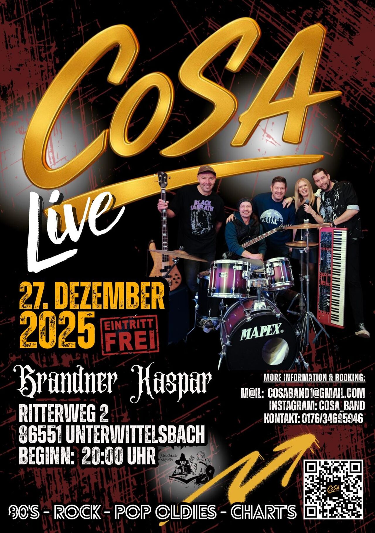 CoSA live im Brandner