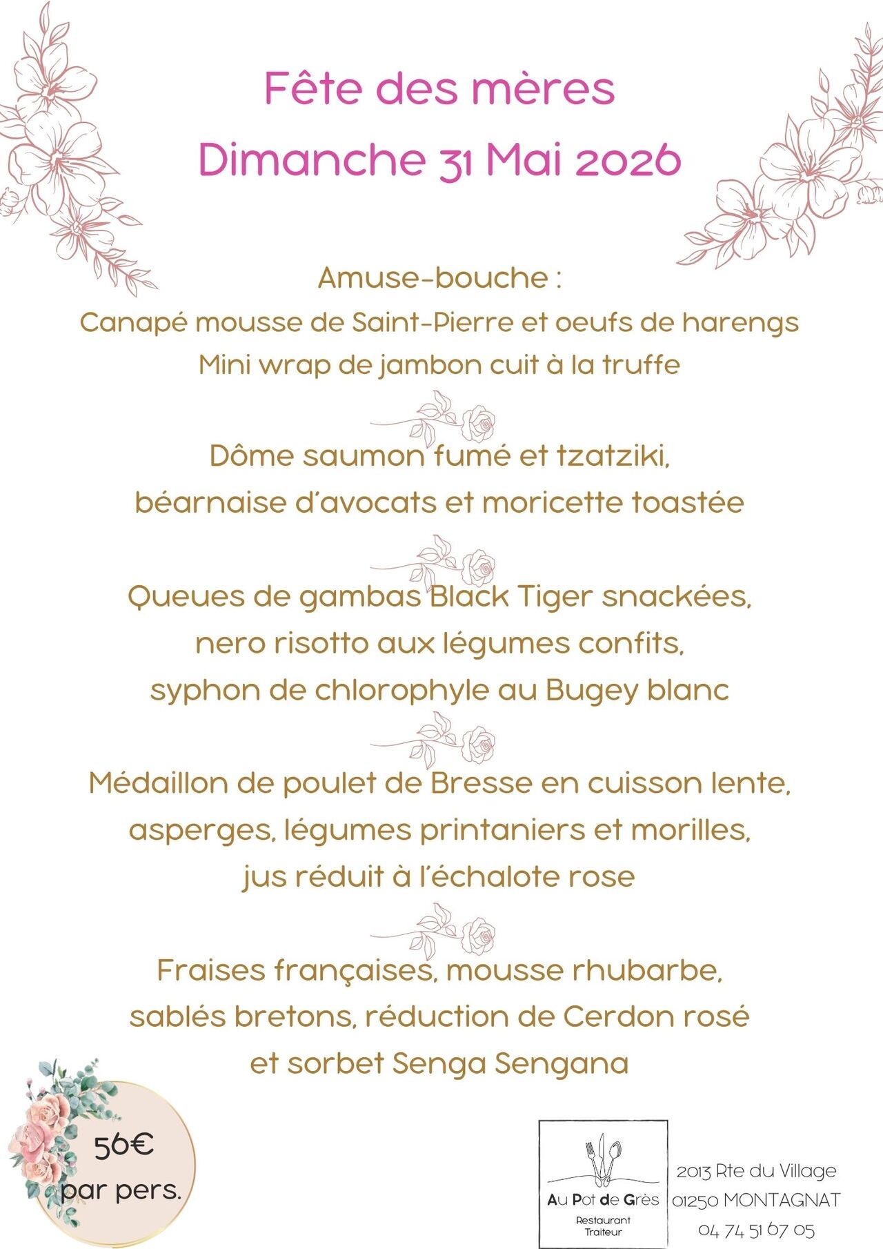 FETE DES MERES - Dimanche 31 Mai 2026