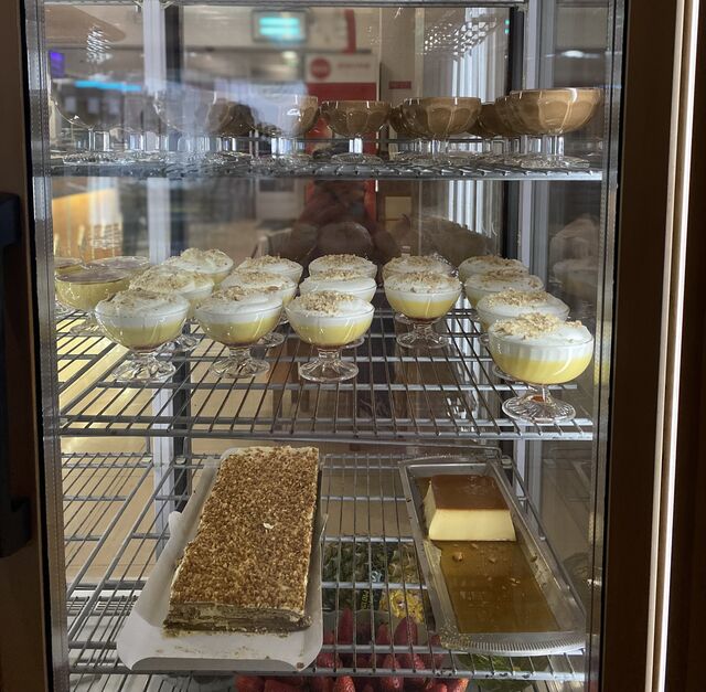 Vitrine das sobremesas