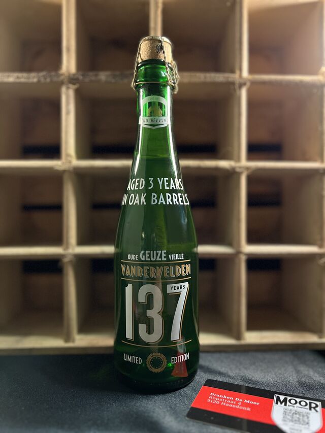 Oud Beersel Oude Geuze Vandervelden 137 years limited edition 37,5cl