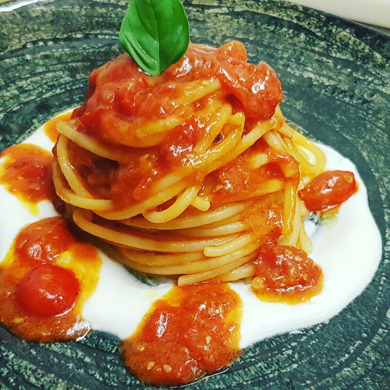 Spaghetto ai tre pomodori