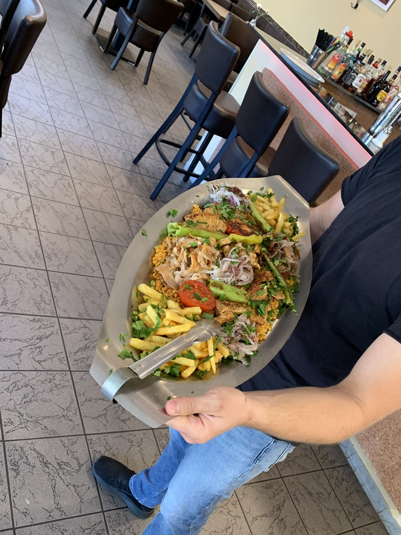 Die Hausplatte (Edessa Platte) für mehrere Personen