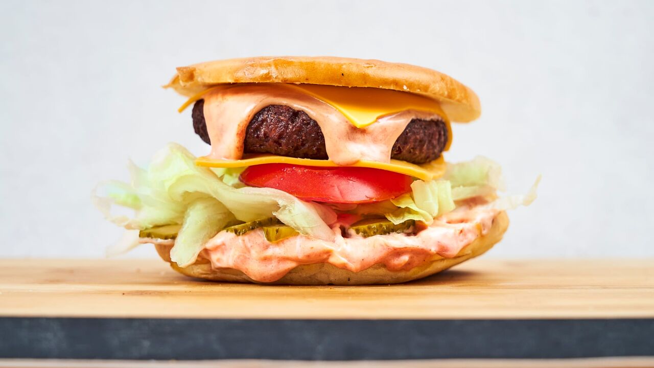 Vege flat burger