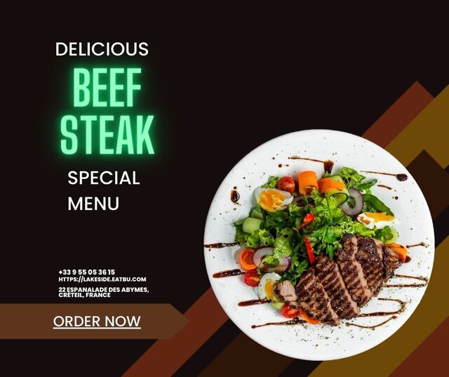 Smokey beef steak