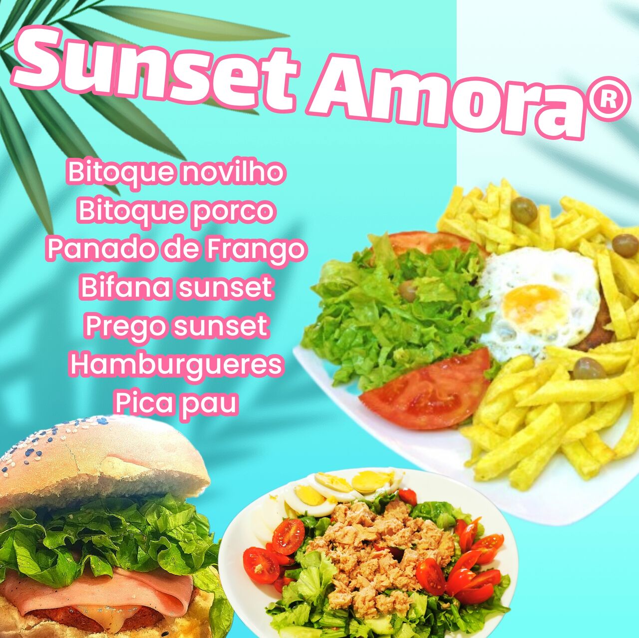 Os Famosos e saborosos caracóis Sunset Amora.