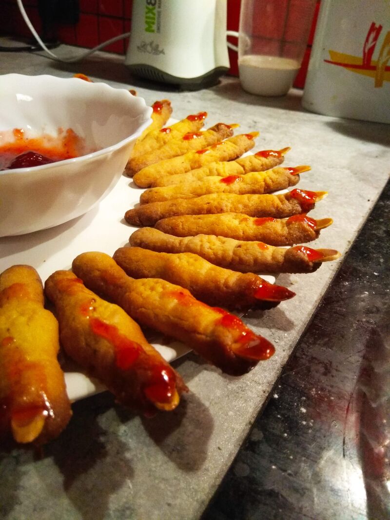 Halloweenské prstíky