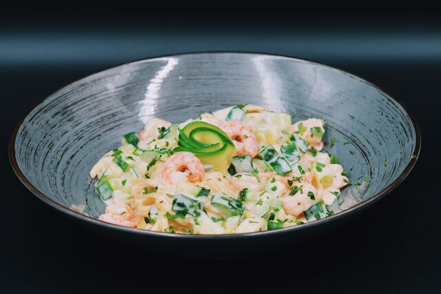 Linguine Gamberetti e Zucchine