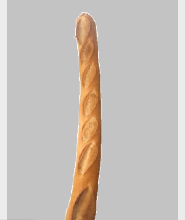 Baguette (Farine sans adjuvant. A une belle couleur jaune dorée. Présence d’améliorant (c’est un additif)