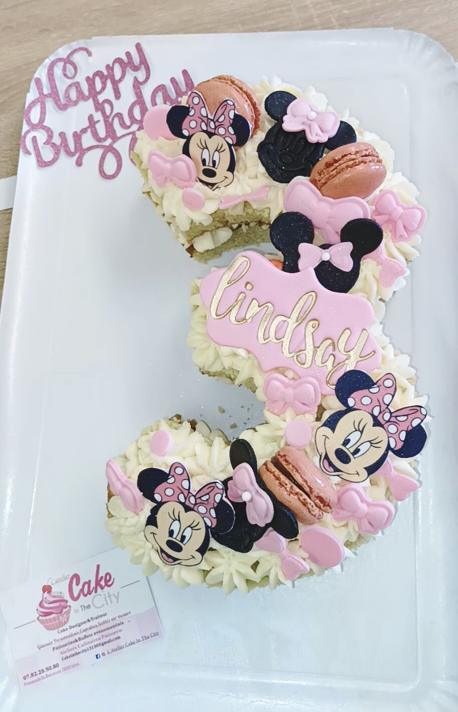 Gâteau chiffre/Number Cake 3 Minnie