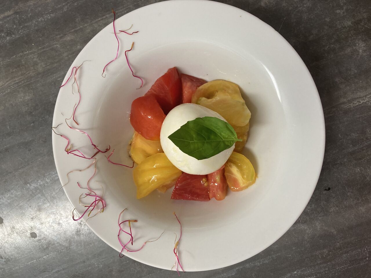 Tomates Anciennes et sa buratta