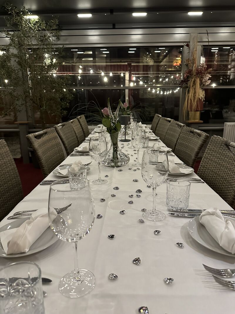 Individuelle Tischdekoration 