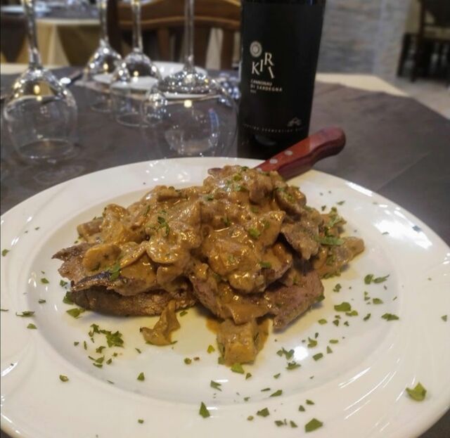 Tagliata funghi porcini