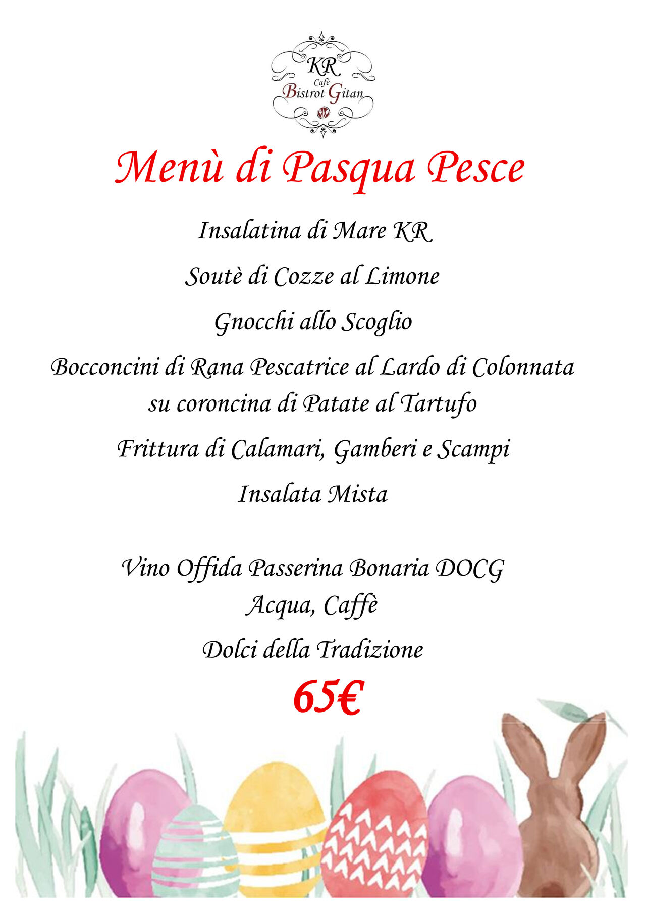 Pasqua Menù Pesce
