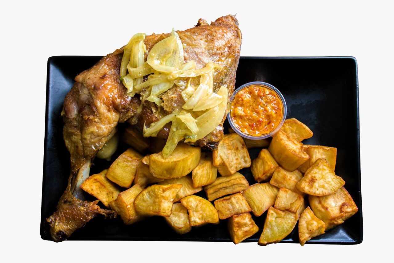 Patate Douce Cuisse de Poulet-6€.