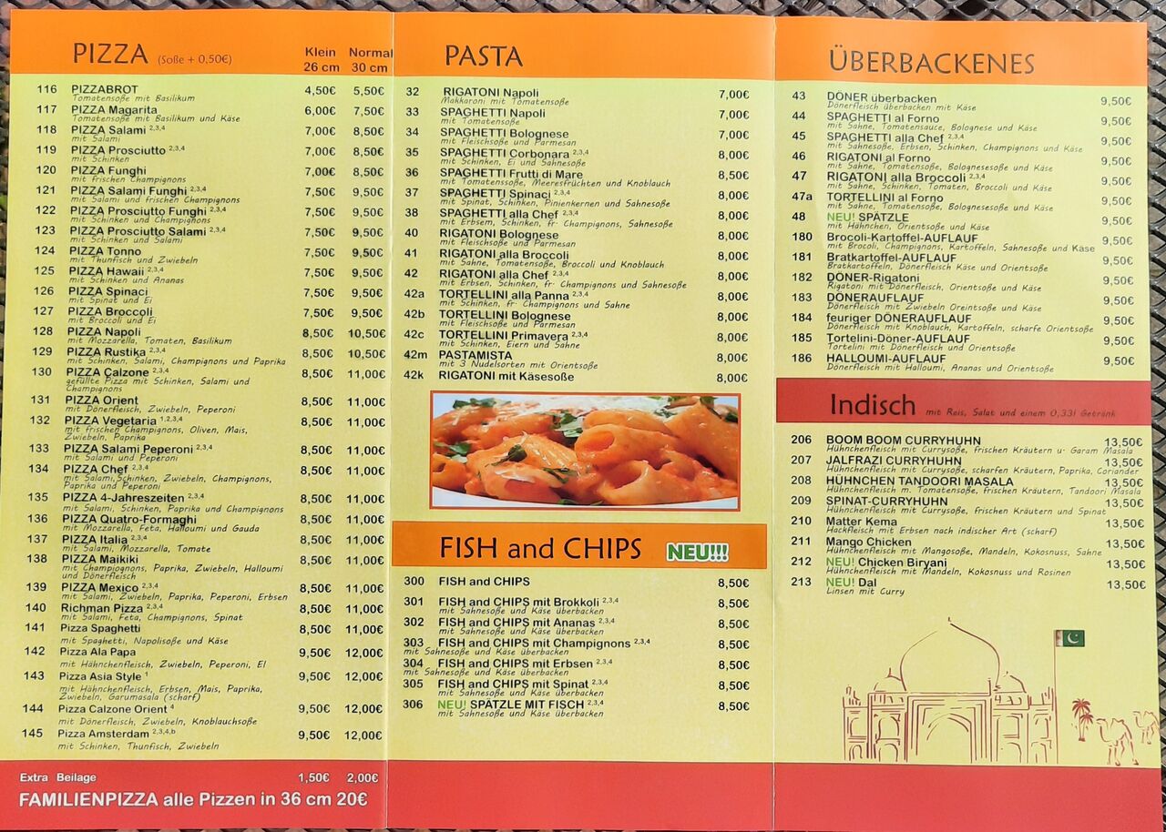 PIZZA UND ÜBERBAKENE