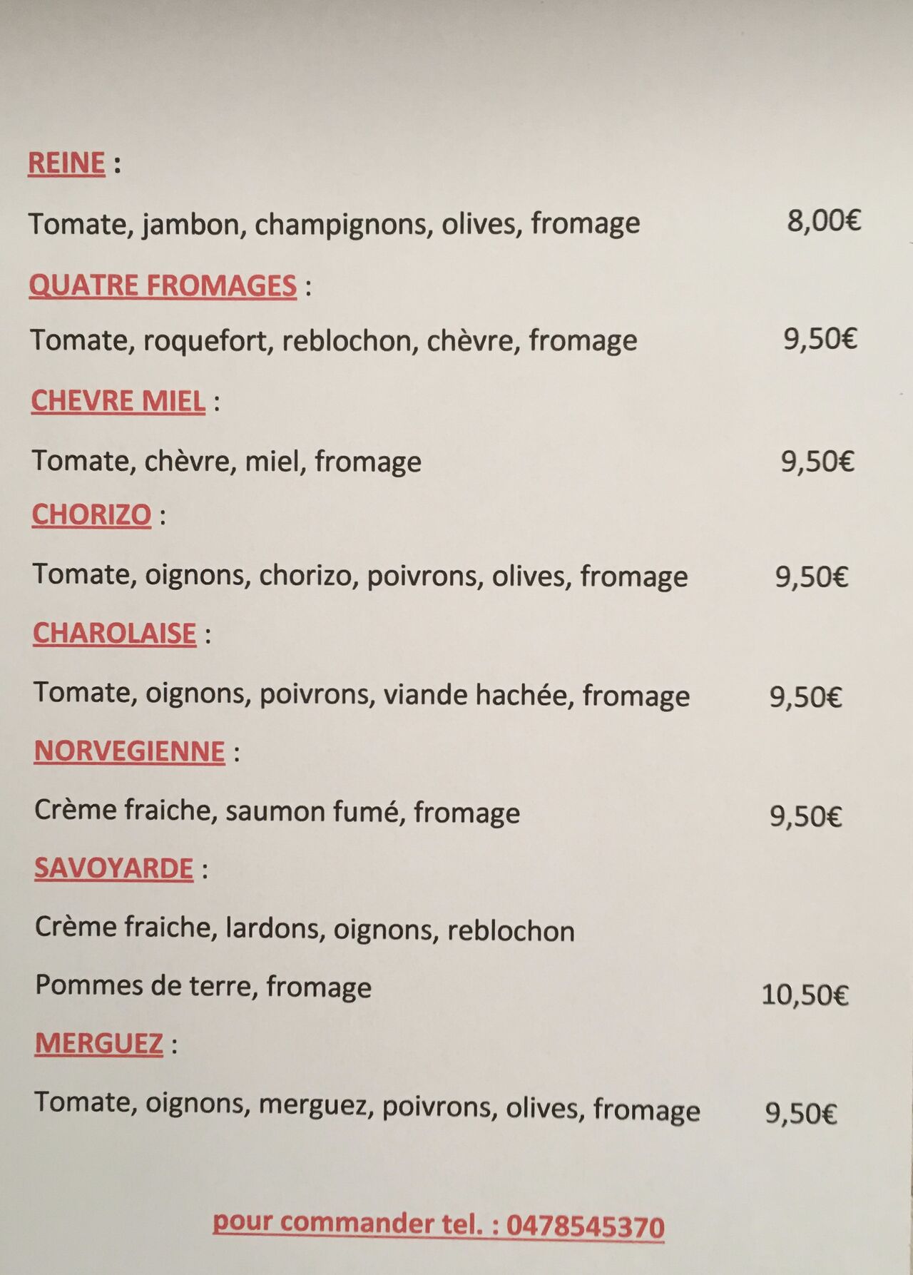 Pour 3 pizzas achetées
(8€ la pizza)