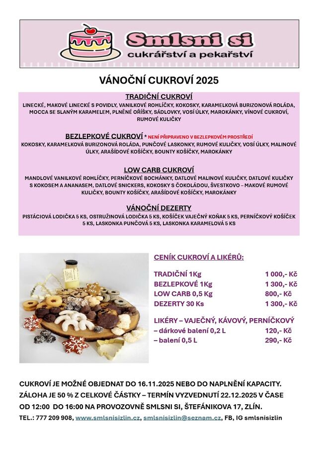 VÁNOČNÍ CUKROVÍ 2025
