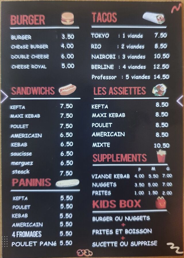 Menus