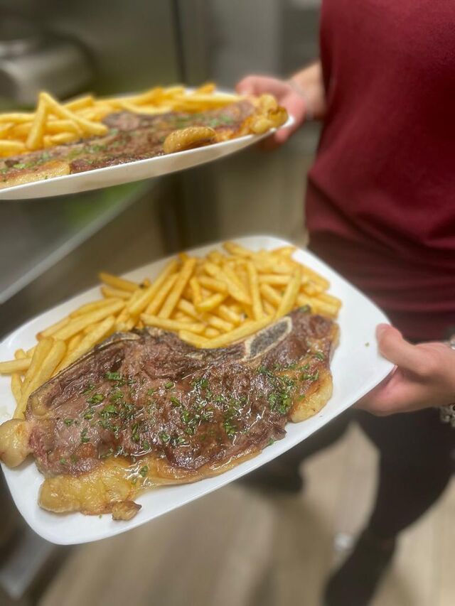 Costata di manzo / cavallo + contorno