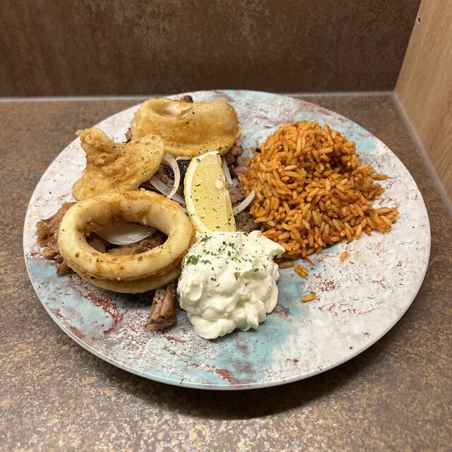 Gyros mit Kalamaria 