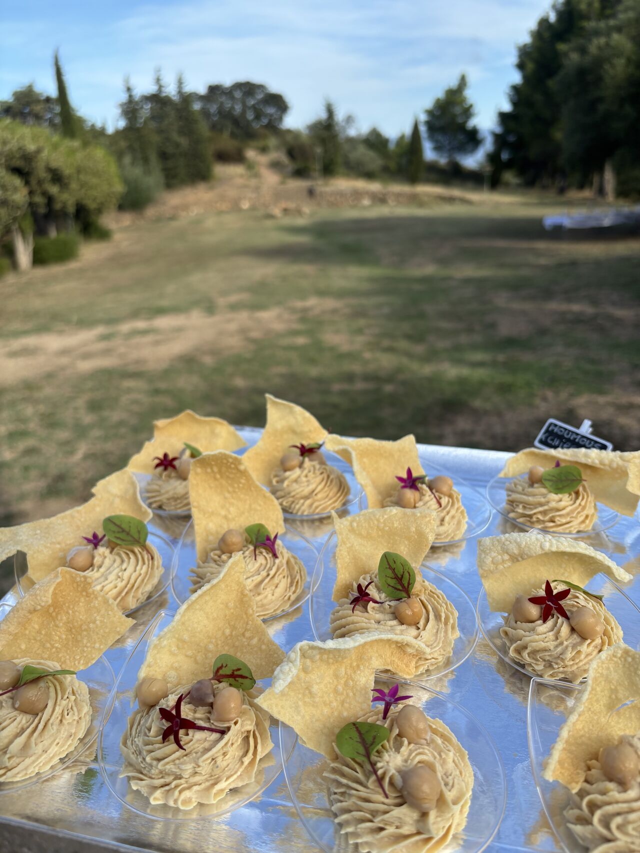 Le houmous et ses chips de papadum