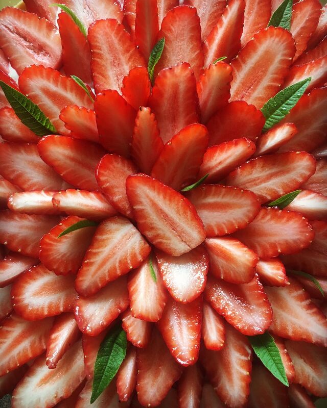 Tarte fraises - verveine 