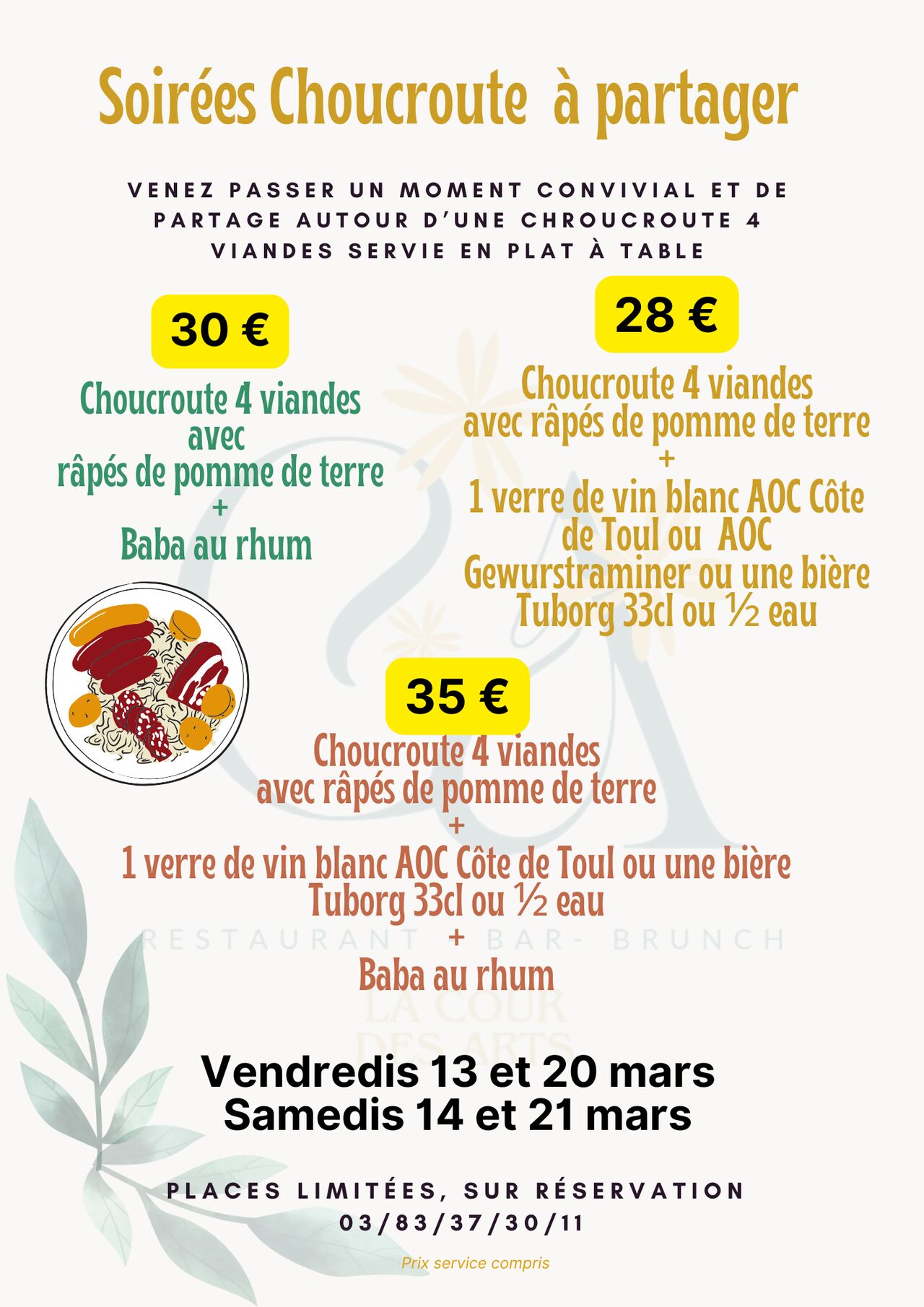 Soirées Choucroute à partager