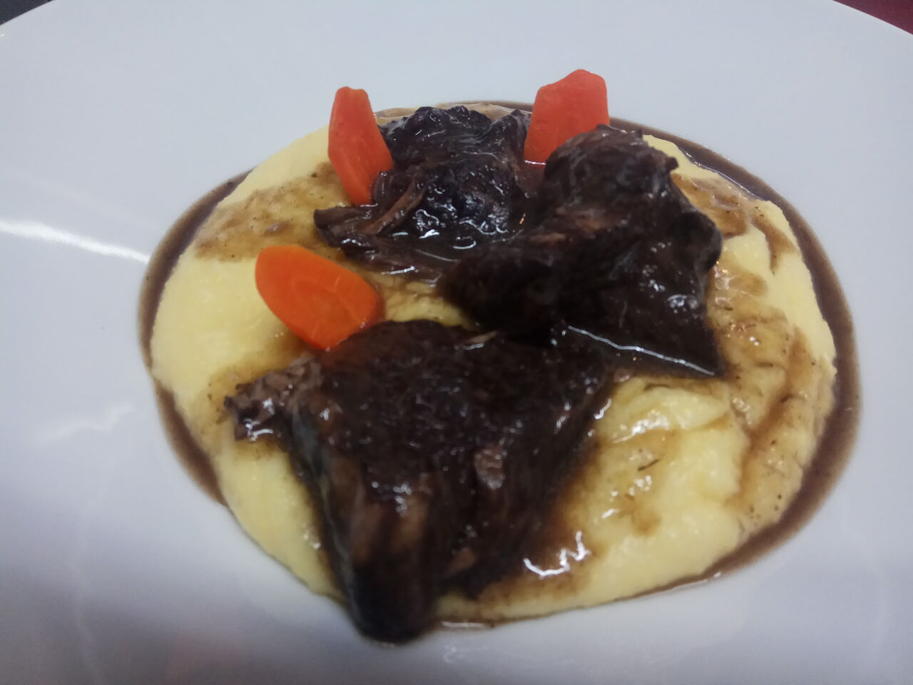 Daube de boeuf /polente cremeuse